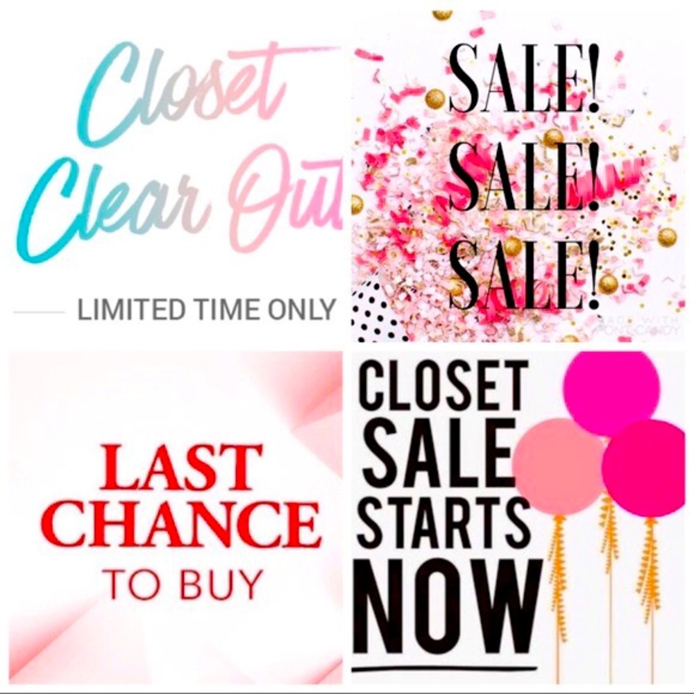 Spring Cleaning closet sale!!!!